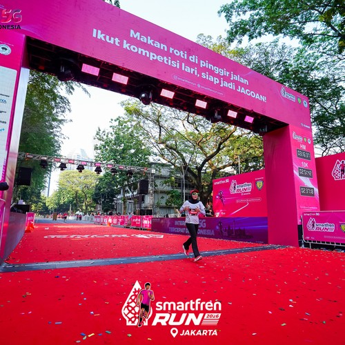 Race photo from SMARTFREN RUN 2026