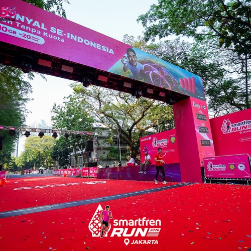 Race photo from SMARTFREN RUN 2026