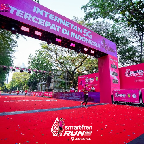 Race photo from SMARTFREN RUN 2026