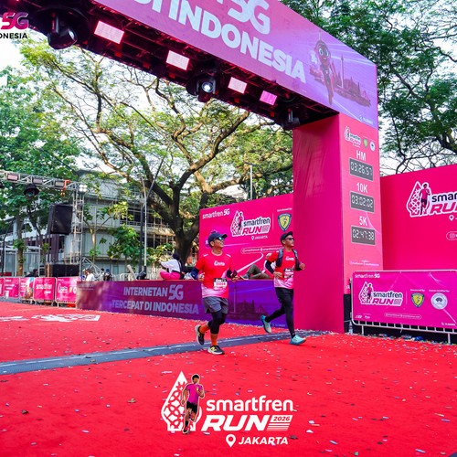 Race photo from SMARTFREN RUN 2026