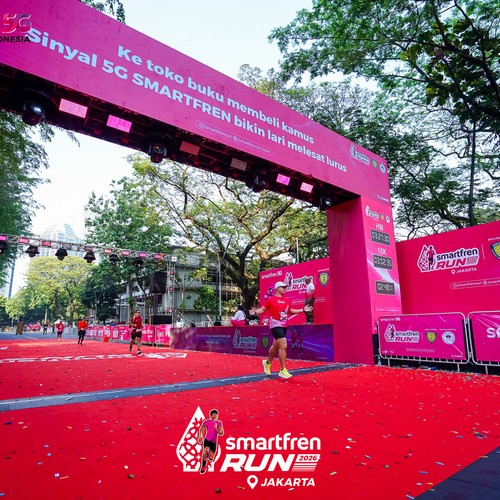 Race photo from SMARTFREN RUN 2026
