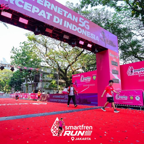 Race photo from SMARTFREN RUN 2026