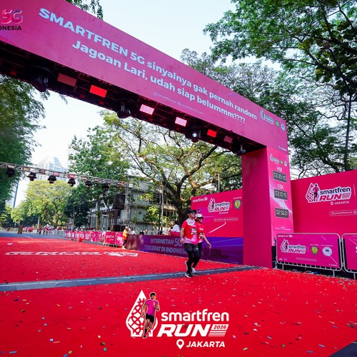 Race photo from SMARTFREN RUN 2026