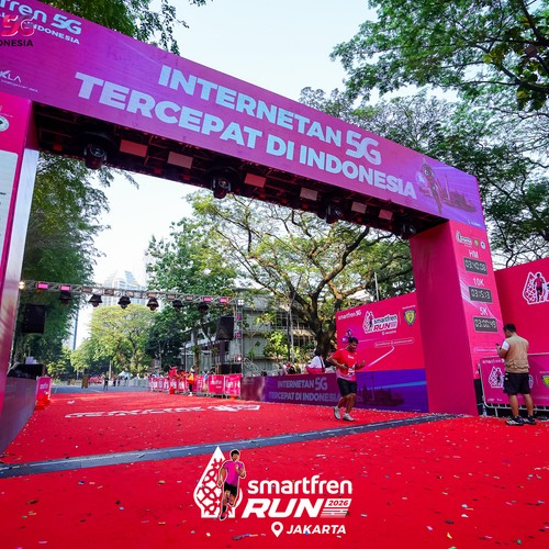 Race photo from SMARTFREN RUN 2026