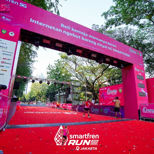 Race photo from SMARTFREN RUN 2026