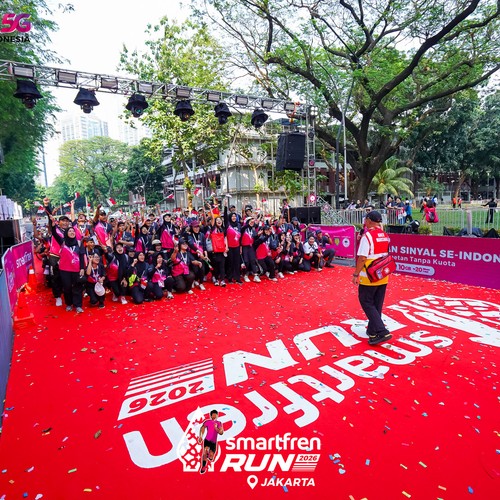 Race photo from SMARTFREN RUN 2026