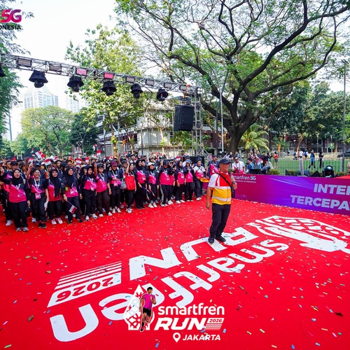 Race photo from SMARTFREN RUN 2026