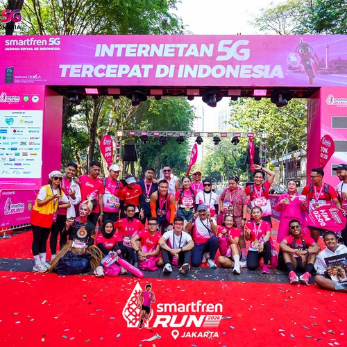Race photo from SMARTFREN RUN 2026