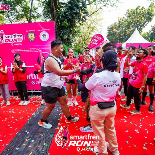 Race photo from SMARTFREN RUN 2026