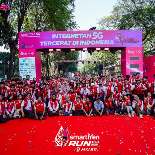 Race photo from SMARTFREN RUN 2026