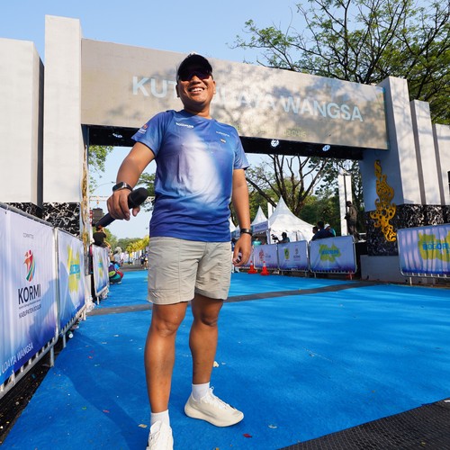 Race photo from BOGORUN 2026