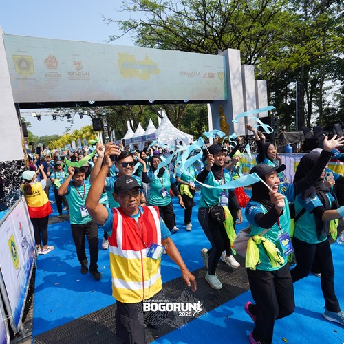 Race photo from BOGORUN 2026