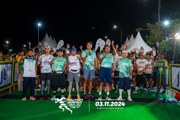 Race photo from Arutmin Borneo Run 2024