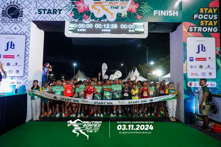 Race photo from Arutmin Borneo Run 2024