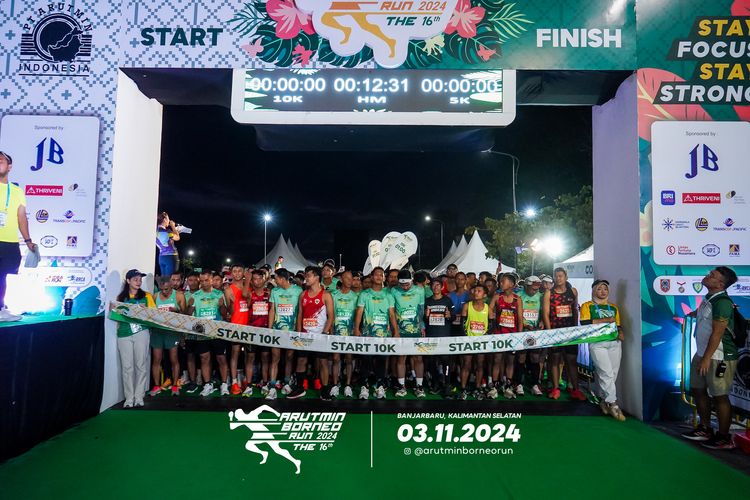 Race photo from Arutmin Borneo Run 2024