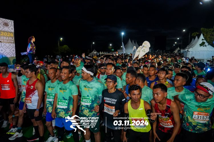 Race photo from Arutmin Borneo Run 2024