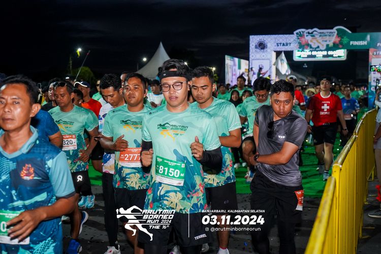 Race photo from Arutmin Borneo Run 2024