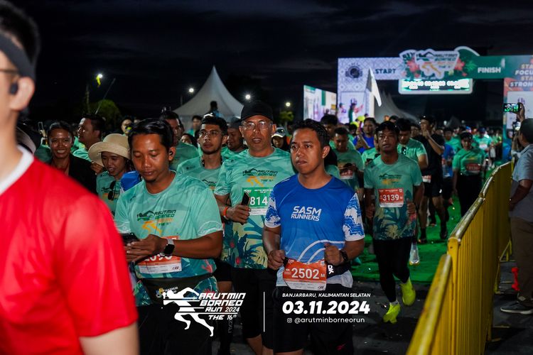 Race photo from Arutmin Borneo Run 2024