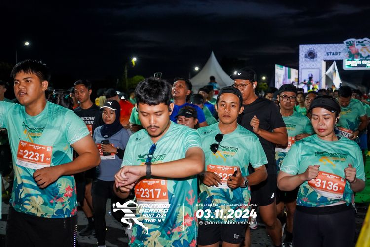 Race photo from Arutmin Borneo Run 2024
