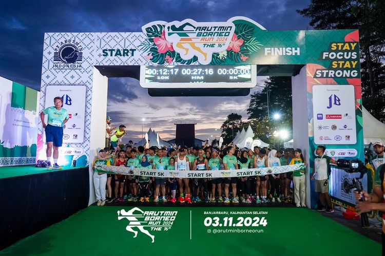 Race photo from Arutmin Borneo Run 2024