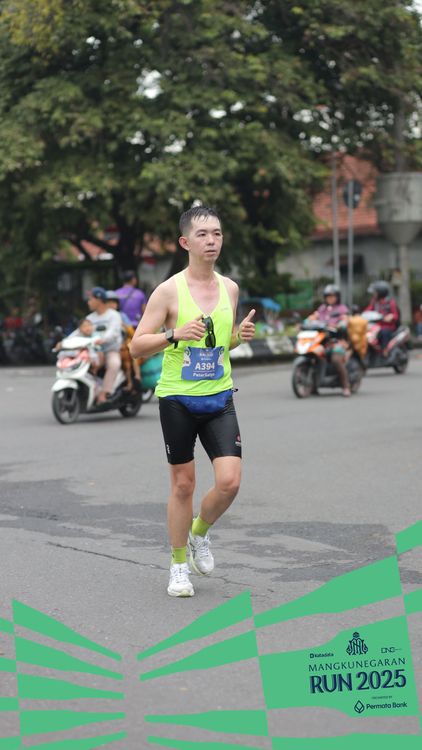 Race photo from Mangkunegaran Run 2025