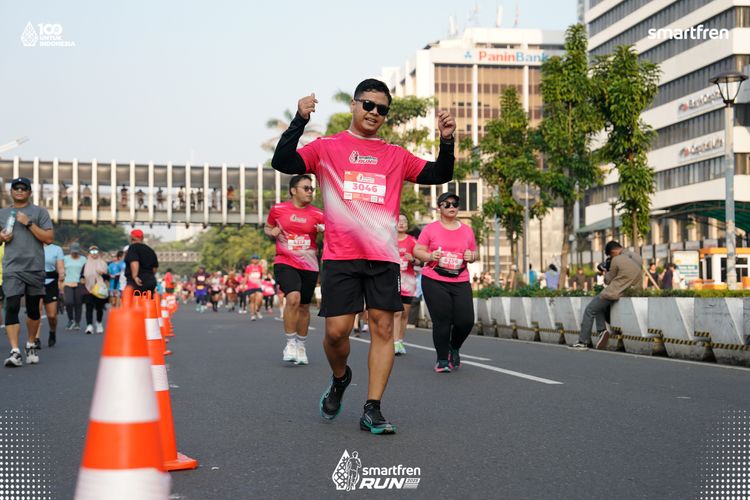 Race photo from Smartfren Run 2025 