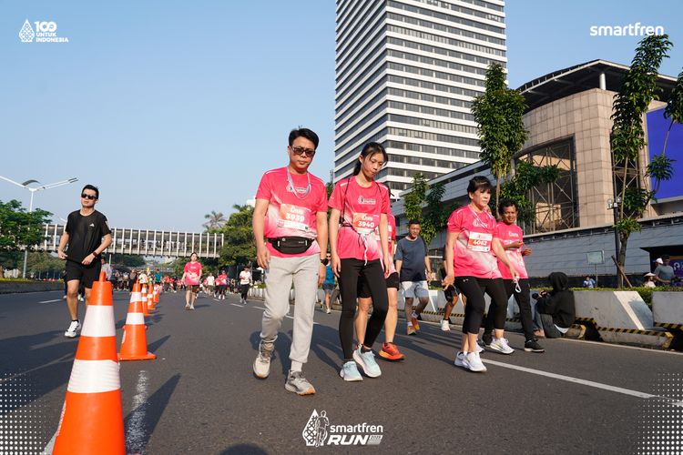 Race photo from Smartfren Run 2025 