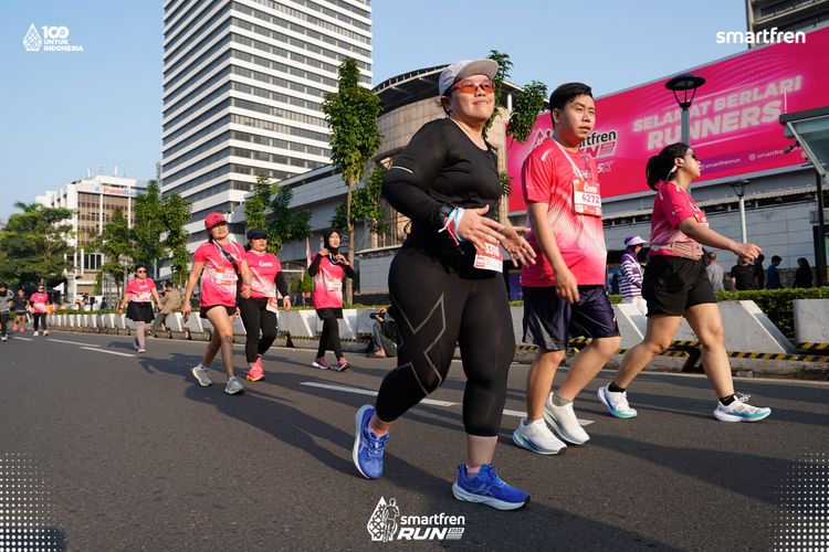 Race photo from Smartfren Run 2025 