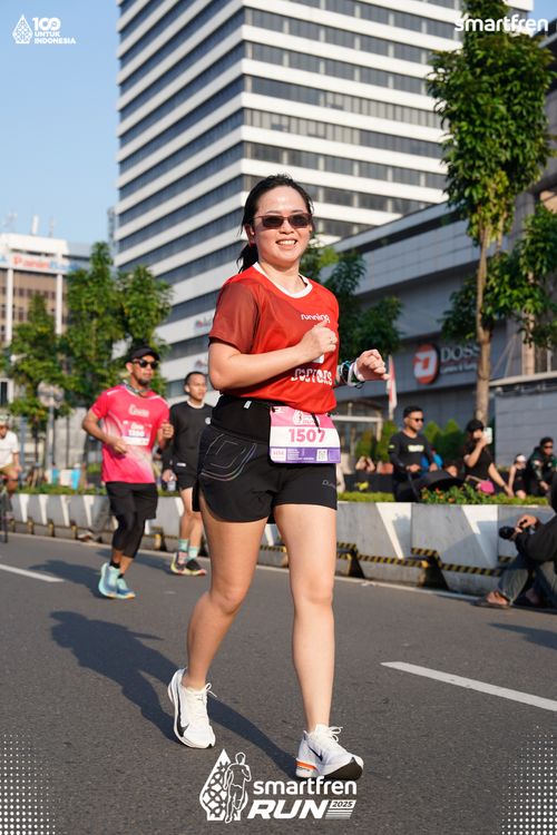 Race photo from Smartfren Run 2025 