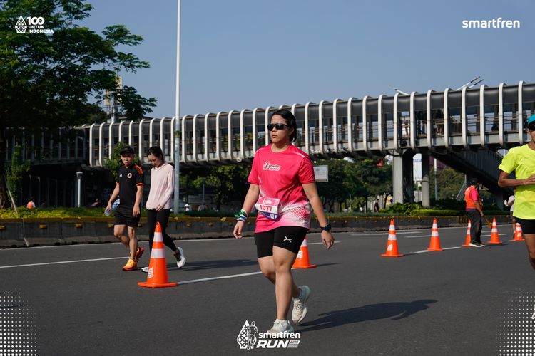 Race photo from Smartfren Run 2025 