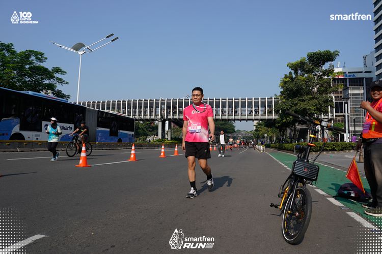 Race photo from Smartfren Run 2025 