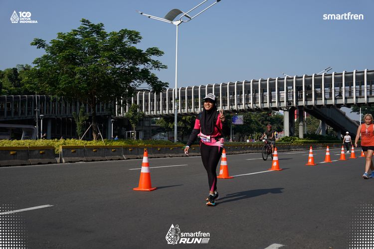 Race photo from Smartfren Run 2025 