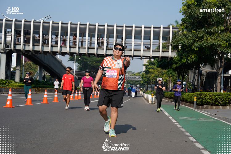Race photo from Smartfren Run 2025 