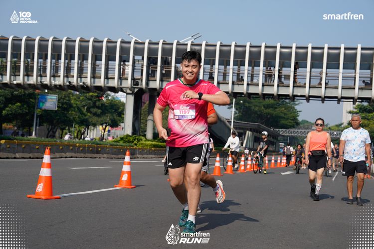 Race photo from Smartfren Run 2025 