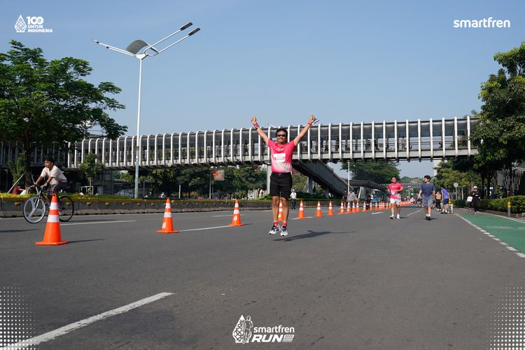 Race photo from Smartfren Run 2025 