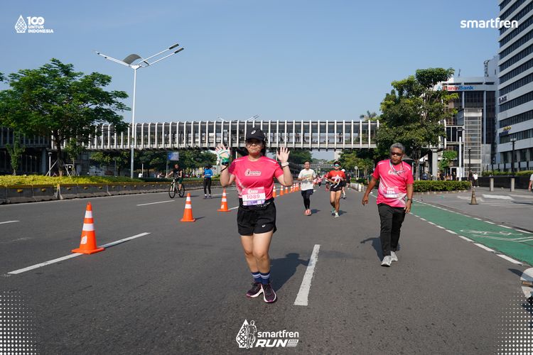 Race photo from Smartfren Run 2025 
