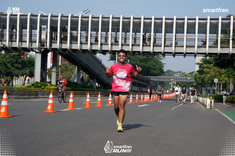 Race photo from Smartfren Run 2025 