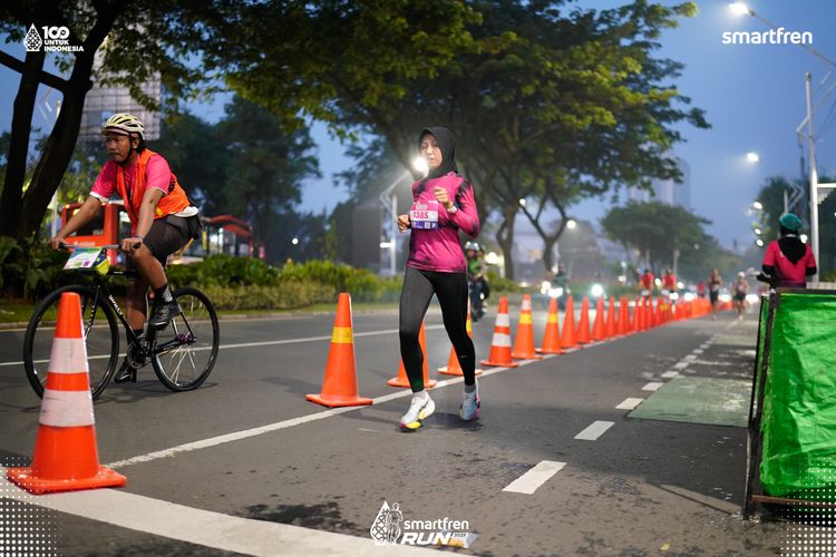Race photo from Smartfren Run 2025 