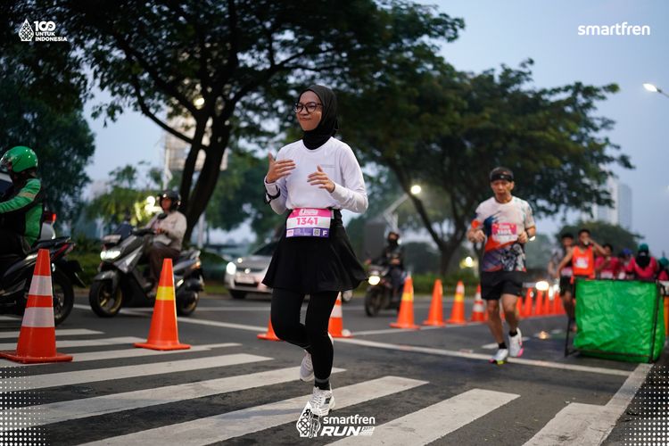 Race photo from Smartfren Run 2025 