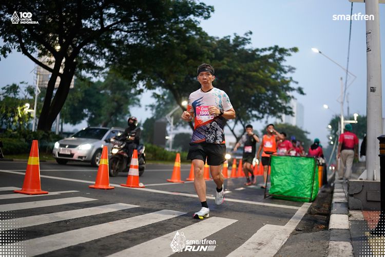 Race photo from Smartfren Run 2025 