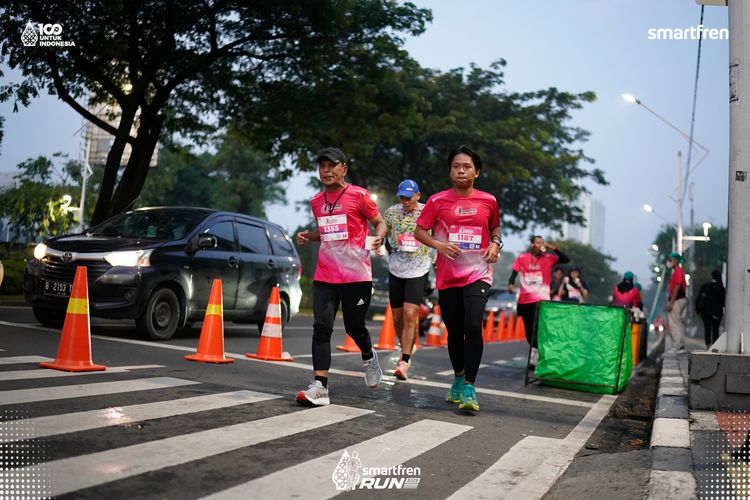 Race photo from Smartfren Run 2025 