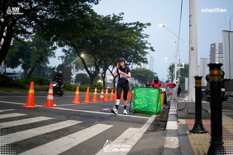 Race photo from Smartfren Run 2025 