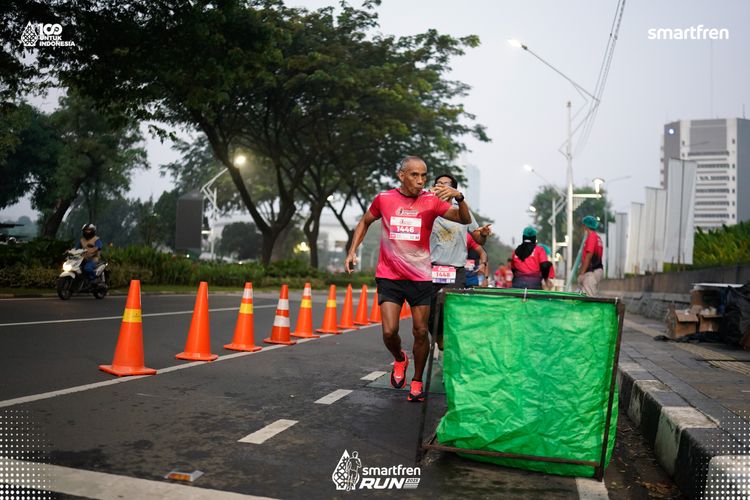 Race photo from Smartfren Run 2025 