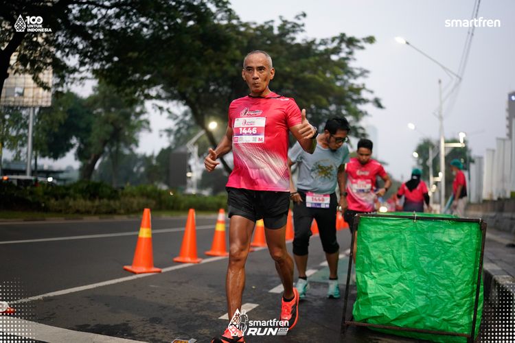 Race photo from Smartfren Run 2025 