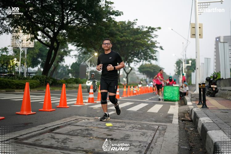 Race photo from Smartfren Run 2025 