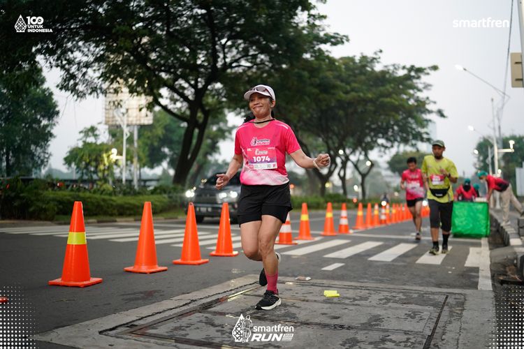 Race photo from Smartfren Run 2025 