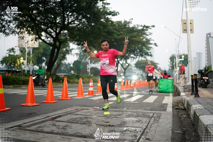 Race photo from Smartfren Run 2025 