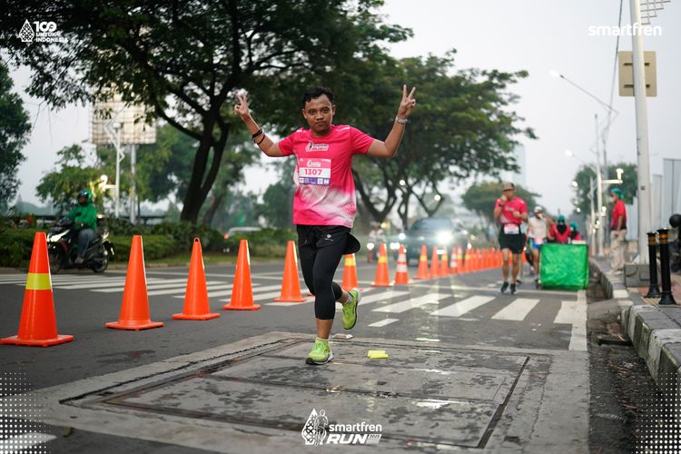 Race photo from Smartfren Run 2025 