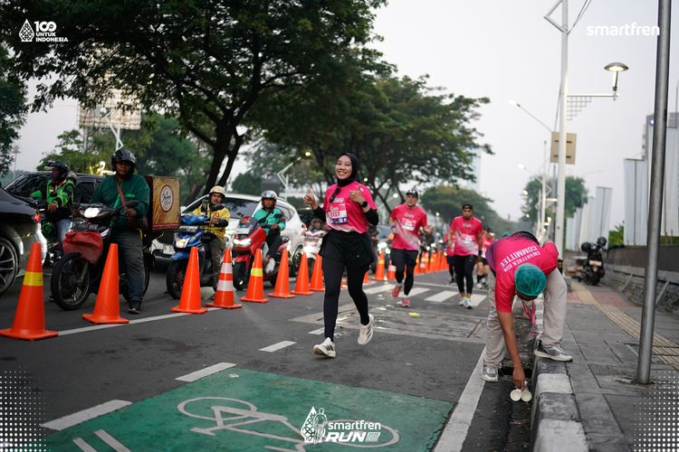 Race photo from Smartfren Run 2025 
