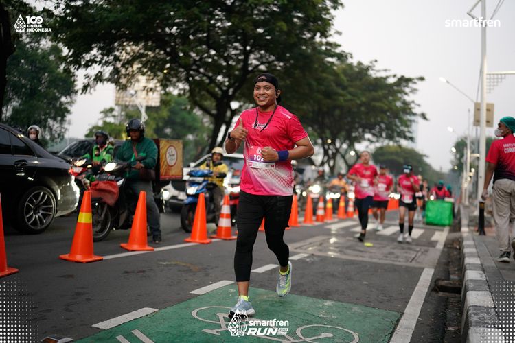 Race photo from Smartfren Run 2025 